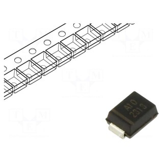 Diode: TVS | 1kW | 11.1÷12.3V | 58.9A | unidirectional | SMB | reel,tape