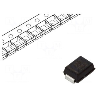 Diode: TVS | 1kW | 33.3÷36.8V | 20.7A | unidirectional | SMB | reel,tape
