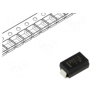 Diode: TVS | 400W | 24.4V | 11.3A | unidirectional | ±5% | SMA | reel,tape