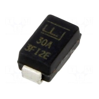 Diode: TVS | 400W | 30V | 9.9A | unidirectional | ±5% | SMA | reel,tape