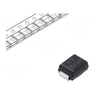 Diode: TVS | 600W | 6.4÷7V | 68A | unidirectional | ±5% | SMB | reel,tape