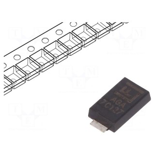 Diode: TVS | 600W | 7V | 58.3A | unidirectional | ±5% | DO221AC | reel,tape