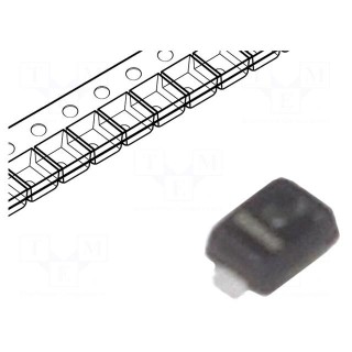 Diode: TVS | 0.3W | 7.8V | 15A | bidirectional | SOD923 | reel,tape | Ch: 1