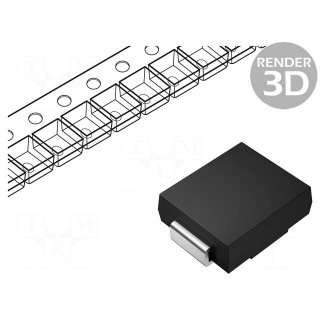 Diode: TVS | 1kW | 40÷44.2V | 17.2A | unidirectional | ±5% | SMB