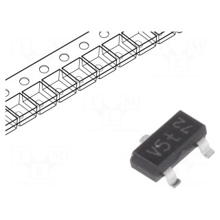 Diode: TVS array | 15.8V | 5A | 200W | bidirectional,double | SOT23