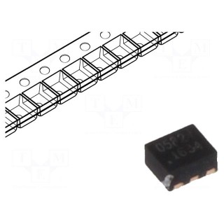 Diode: TVS array | 7V | 5A | 125W | unidirectional | SLP1210N6 | Ch: 3