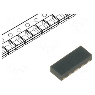 Diode: TVS array | 3A | uDFN10 | Features: ESD protection | Ch: 4
