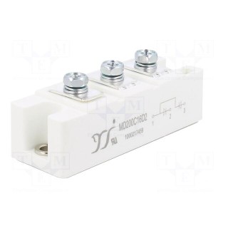 Module: diode | double series | 1.6kV | If: 200A | D2 | Ufmax: 1.22V