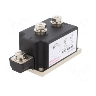 Module: diode | double series | 1.6kV | If: 470A | 52MM | Ufmax: 1.1V
