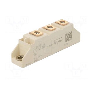 Module: diode | double series | 1.7kV | If: 80A | SEMIPACK1 | A10 | screw