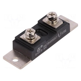 Module: diode | double,common cathode | 600V | If: 200Ax2 | screw | SiC