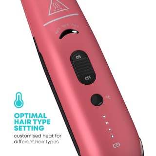 Revamp ST-1700PK-EB Progloss Liberate Cordless Ceramic Compact Hair Straightener Pink