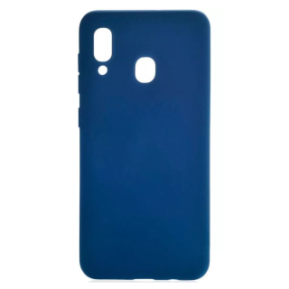 Samsung A20 Silicon Case Dark Blue