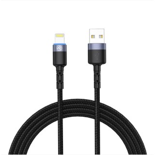 Tellur Data Cable USB to Lightning with LED Light 2m Black