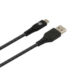 Tellur Green Data cable USB to Type-C 3A 1m nylon black
