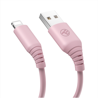 Tellur Silicone USB to Lightning Cable 3A 1m Pink