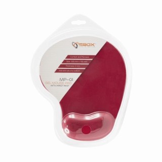 Sbox Gel Mouse Pad MP-01R red