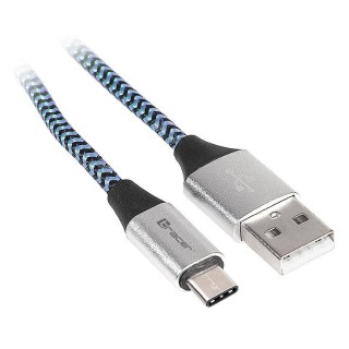 Tracer USB 2.0 Type C A Male 1m black blue 46266
