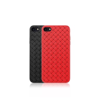 Devia Woven Pattern Design Soft Case iPhone SE2 red