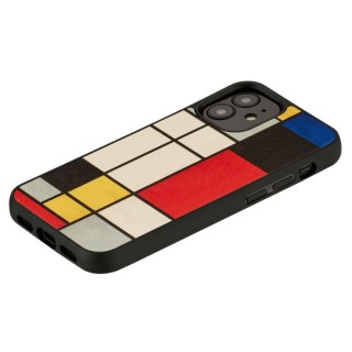 MAN&WOOD case for iPhone 12 mini mondrian wood black