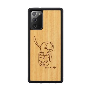 MAN&WOOD case for Galaxy Note 20 cat with fish