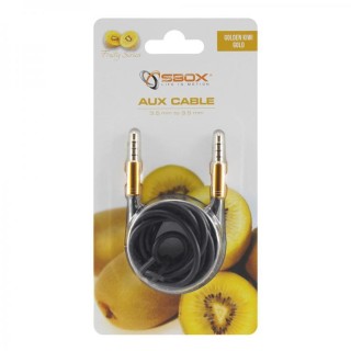 Sbox 3535-1.5G AUX Cable 3.5mm to 3.5mm Golden Kiwi Gold