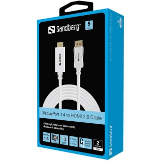 Sandberg 509-16 DisplayPort 1.4-HDMI 4K60Hz 2m