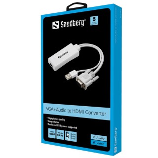 Sandberg 508-78 VGA+Audio to HDMI Converter