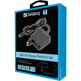 Sandberg 135-79 USB-C AC Charger PD65W EU 2M