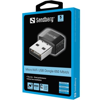 Sandberg 133-91 MIcro WiFi USB Dongle 650Mbit/s