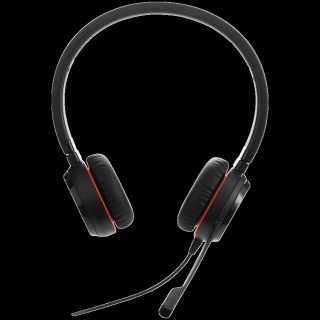 JABRA EVOLVE 30 II UC Stereo USB Headband, Noise cancelling, USB and 3.5 connectivity, with mute-button and volume control on the cord, with leather ear cushion