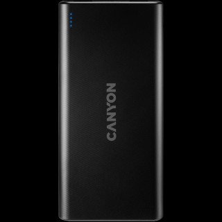 CANYON PB-106 Power bank 10000mAh Li-poly battery, Input 5V/2A, Output 5V/2.1A(Max), USB cable length 0.3m, 140*68*16mm, 0.24Kg, Black