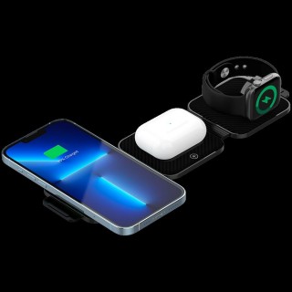 CANYON wireless charger WS-305 15W 3in1 Foldable Black