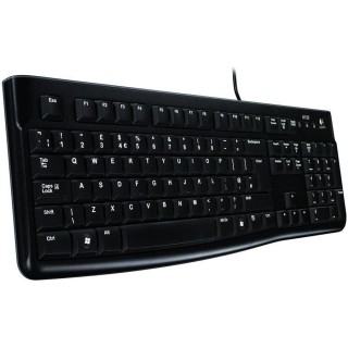 LOGITECH Corded  Keyboard K120 - EER - Russian layout - BLACK