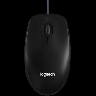 LOGITECH Corded  Mouse B100 - Business EMEA - BLACK