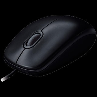 LOGITECH Corded  Mouse B100 - Business EMEA - BLACK