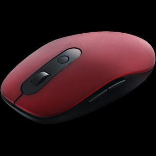 Canyon 2 in 1 Wireless optical mouse with 6 buttons, DPI 800/1000/1200/1500, 2 mode(BT/ 2.4GHz), Battery AA*1pcs, Red, silent switch for right/left keys, 65.4*112.25*32.3mm, 0.092kg