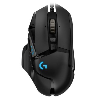 LOGITECH G502 Corded Gaming Mouse - HERO - BLACK - USB - EWR2