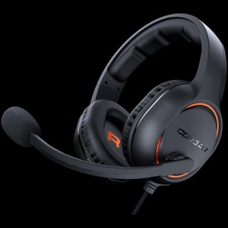 Cougar | HX330 Orange | Headset | Stereo 3.5mm 4-pole and 3-pole PC adapter/ Driver 50mm / 9.7mm noise cancelling Mic