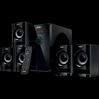Speakers SVEN HT-201, black (80W, Bluetooth, FM, USB/SD, Display, RC unit)