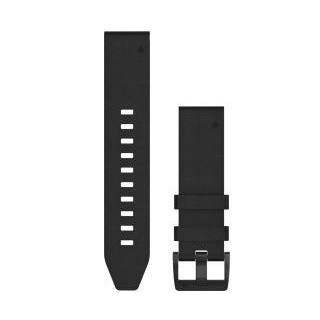Garmin QuickFit 22mm Watch Strap, Black Leather