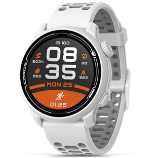 Coros PACE 2 Premium GPS Watch, White with Silicone band