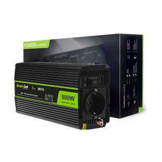 Green Cell Power Inverter 12V to 230V 500W/1000W Pure sine wave