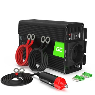 Green Cell Power Inverter 12V to 230V 300W/600W Pure sine wave