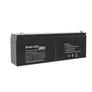 Green Cell AGM VRLA 12V 2.3Ah maintenance-free battery for the alarm system, cash register, toys