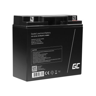 Green Cell AGM VRLA 12V 22Ah maintenance-free battery for boats, scooters, toys, wheelchairs