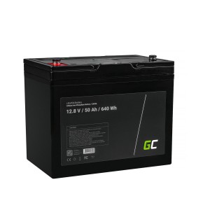 Green Cell LiFePO4 Battery 12V 12.8V 50Ah for photovoltaic system, campers and boats