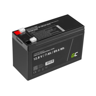 Green Cell LiFePO4 Battery 12V 12.8V 7Ah for photovoltaic system, campers and boats