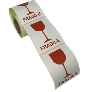 Наклейки FRAGILE - 60x80/40-150 Vellum (1+0)