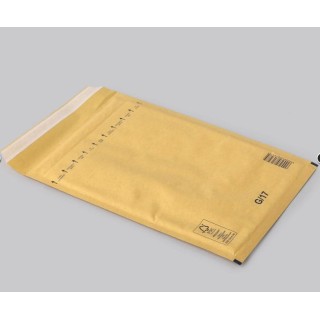 Бумажный конверт с пузырьковой пленкой G/17, 250x350+50(230x340) мм, желтый